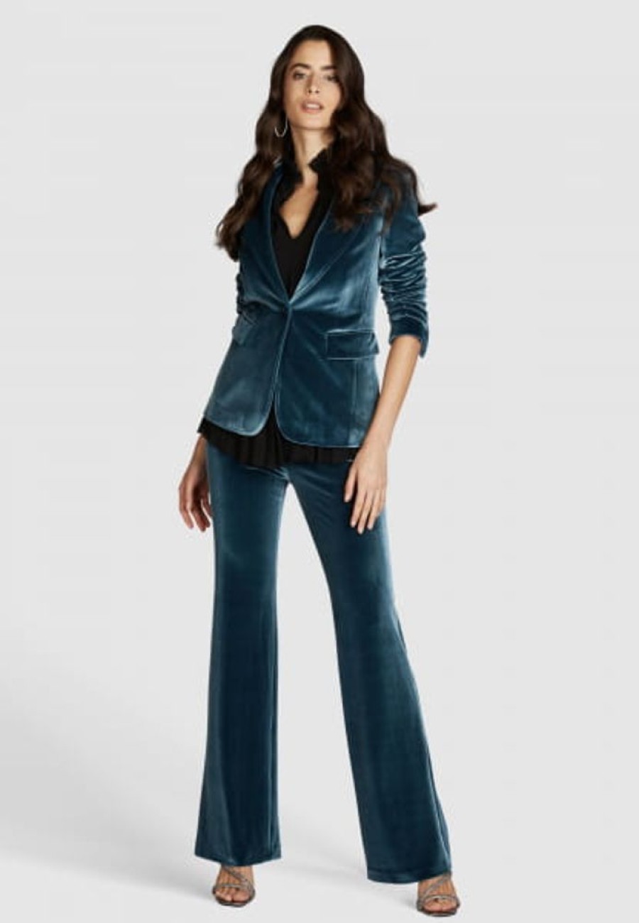 Hosen & Jeans Marc Aurel | Flared Hose Aus Elastischem Samt