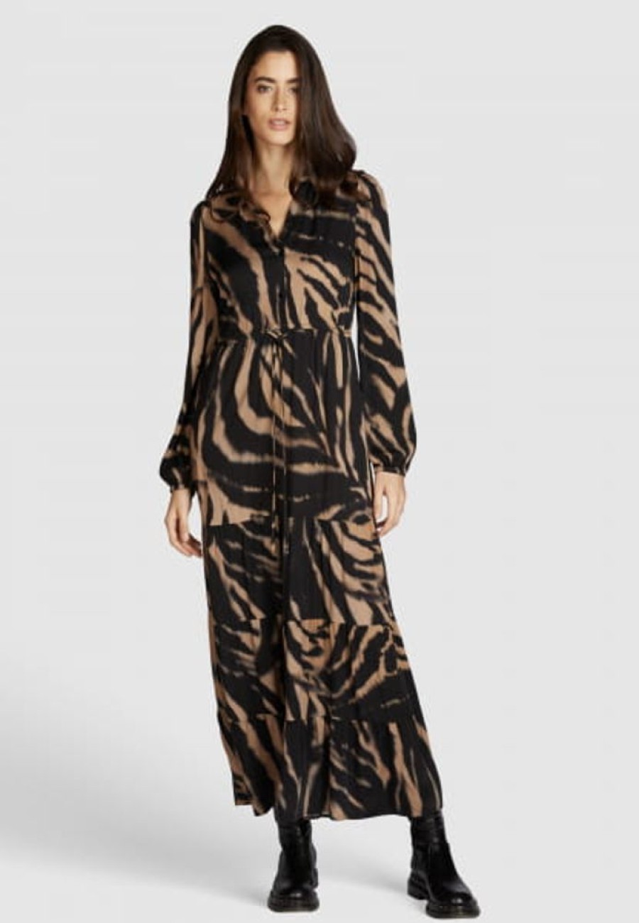 Kleider & Rocke Marc Aurel | Maxikleid Mit Tigerprint