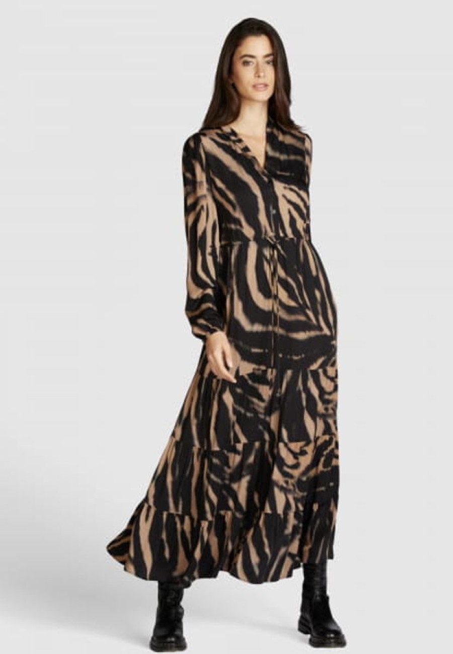 Kleider & Rocke Marc Aurel | Maxikleid Mit Tigerprint
