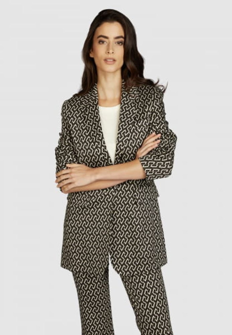 Blazer & Jacken Marc Aurel | Jacquardblazer Aus Recycelter Viskosemischung
