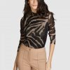 Shirts Marc Aurel | Tu00Fcllshirt Mit Tigerprint