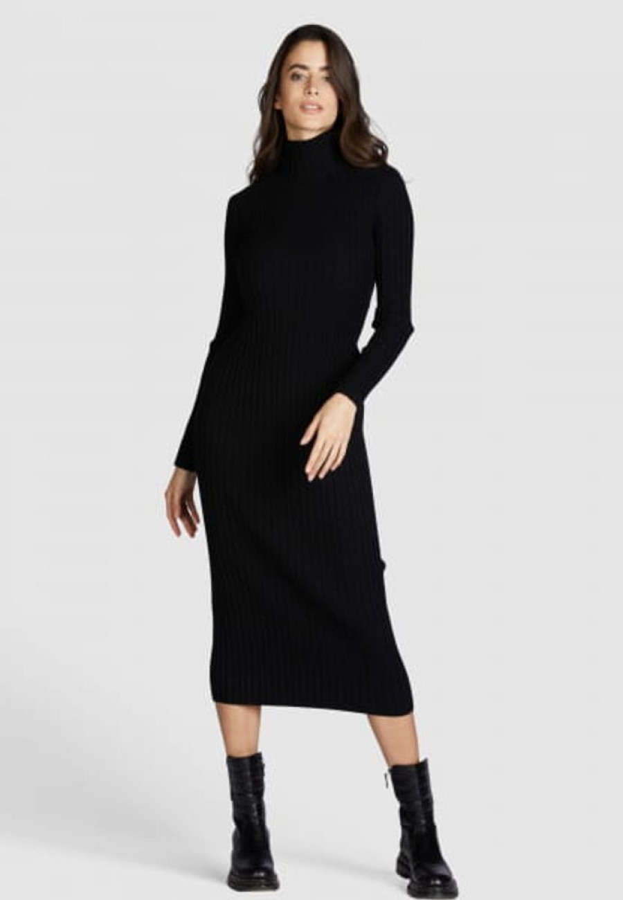 Kleider & Rocke Marc Aurel | Kleid Im Rippenlook