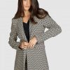 Blazer & Jacken Marc Aurel | Longblazer Im Zickzack-Muster