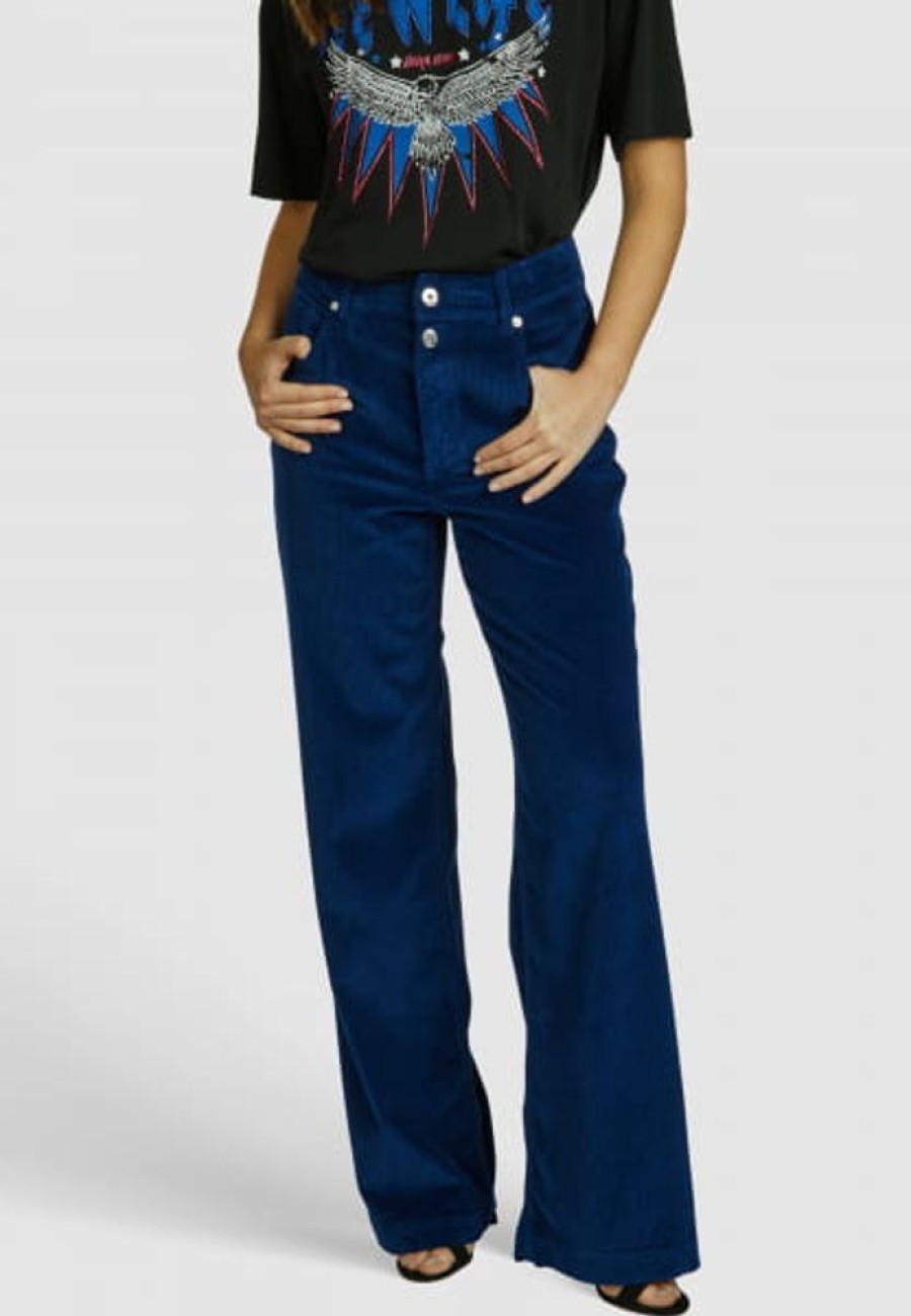 Hosen & Jeans Marc Aurel | High-Waist-Cordhose Mit Weitem Bein