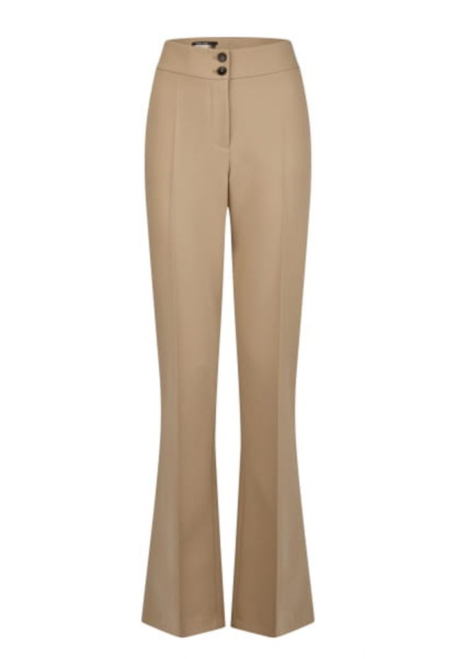 Hosen & Jeans Marc Aurel | Cropped Flared Hose Aus Weichem Doppelgewebe
