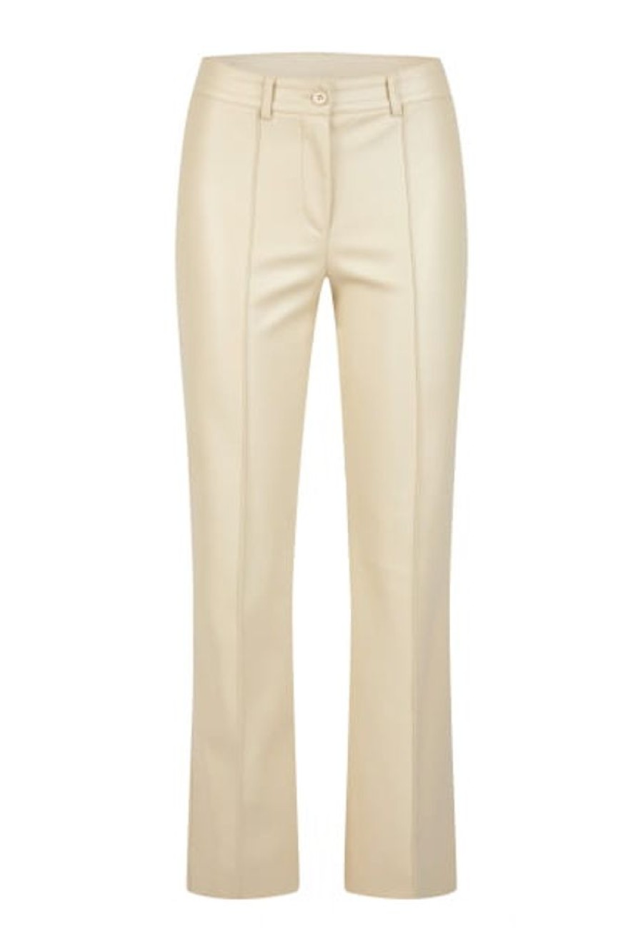 Hosen & Jeans Marc Aurel | Flared Hose Mit Biese Aus Veganem Leder