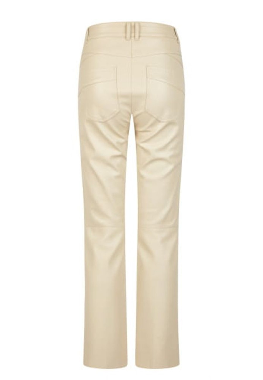 Hosen & Jeans Marc Aurel | Flared Hose Mit Biese Aus Veganem Leder