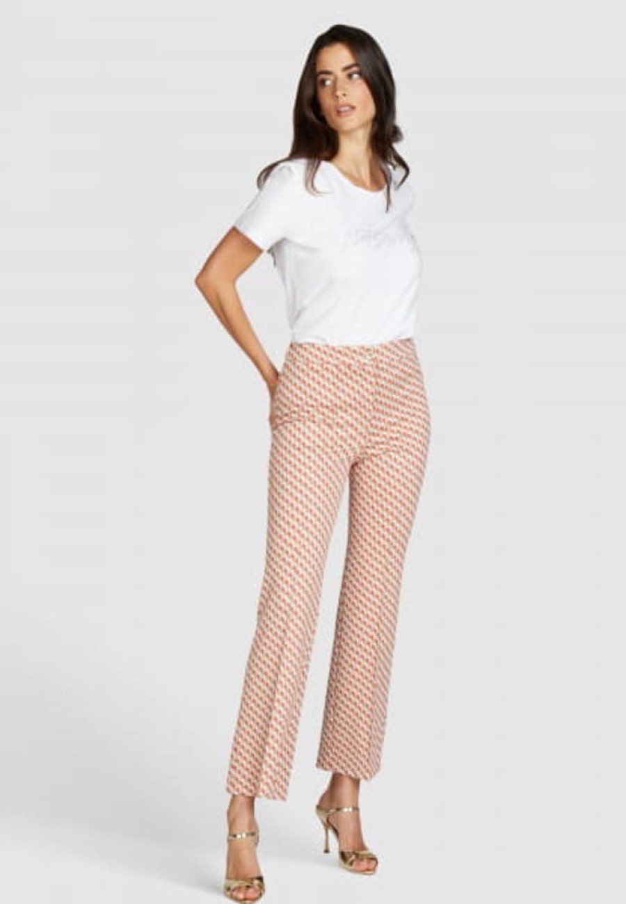 Hosen & Jeans Marc Aurel | Jerseyhose Aus Grafischem Jacquard