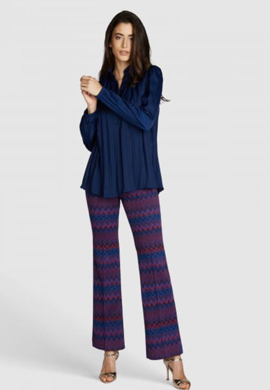 Hosen & Jeans Marc Aurel | Easy-Kick-Hose Aus Elastischem Zickzack-Jacquard