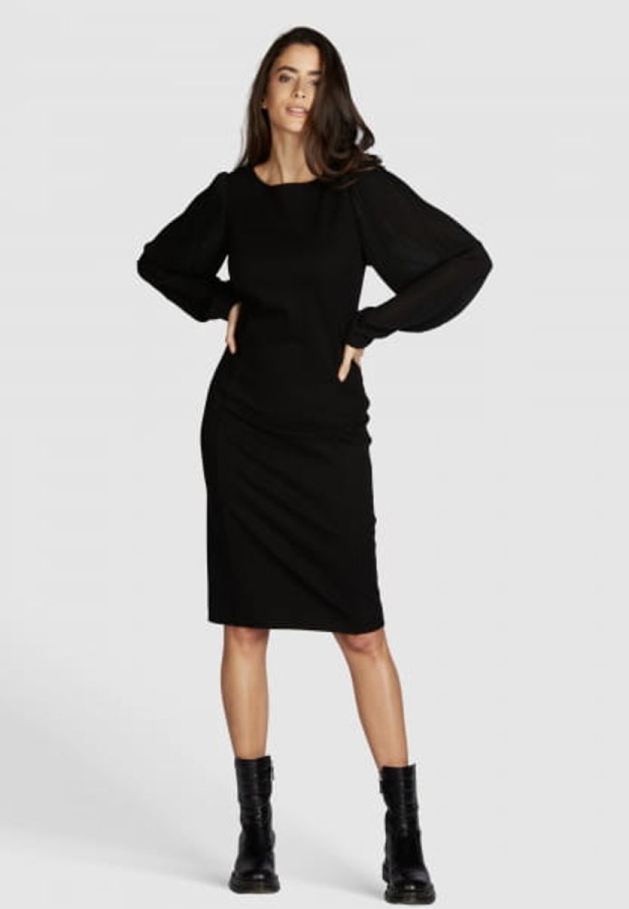 Kleider & Rocke Marc Aurel | Kleid Mit Plissee-U00C4Rmeln