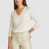 Shirts Marc Aurel | Langarmshirt Mit V-Ausschnitt